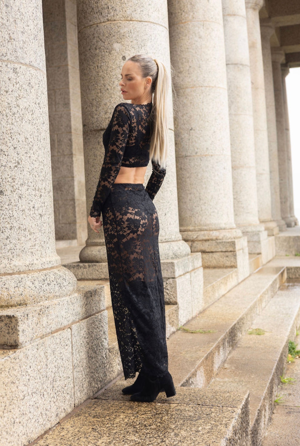 Carmen Black Lace Skirt