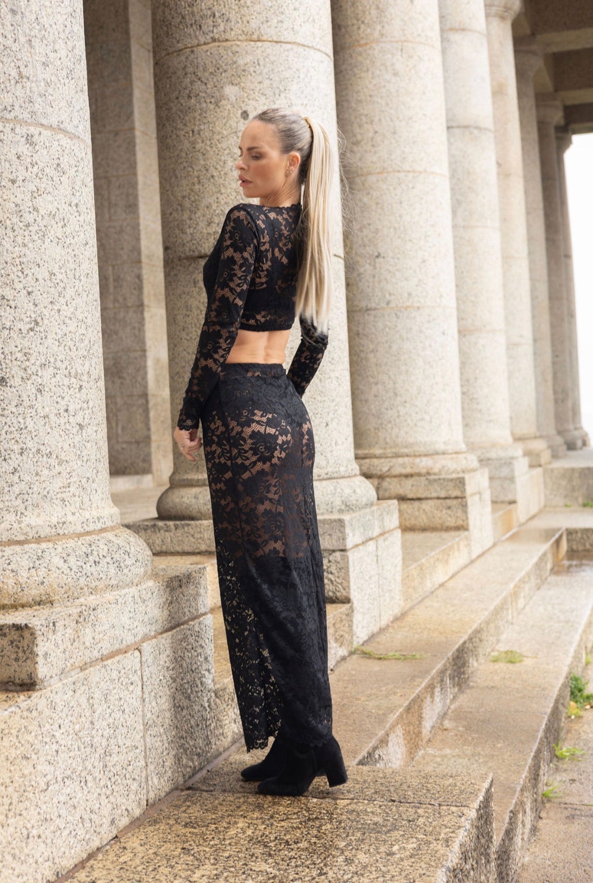 Carmen Black Lace Skirt