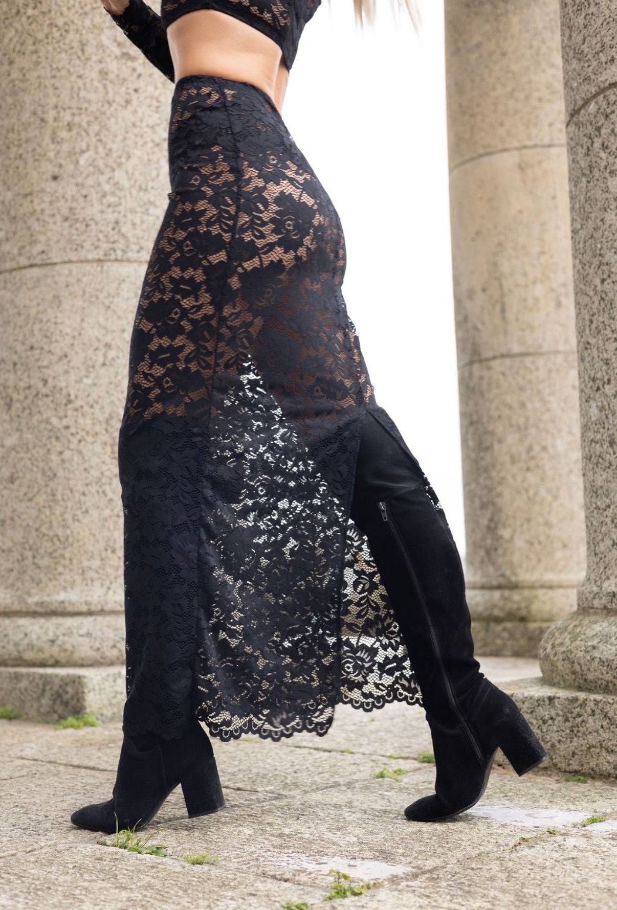 Carmen Black Lace Skirt
