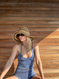 Athena  Blu Striped Set
